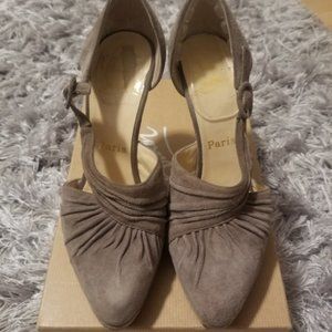 Taupe Suede Christian Louboutins